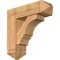 Ekena Millwork Balboa Arts and Crafts Smooth Bracket w/ Offset Brace, Western Red Cedar, 7 1/2"W x 24"D x 24"H BKT0806X24X24BOA03SWR - alternate 1